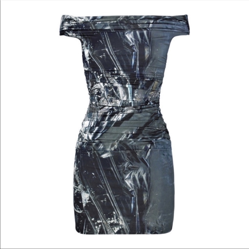 Helmut Lang Foil Print Dress